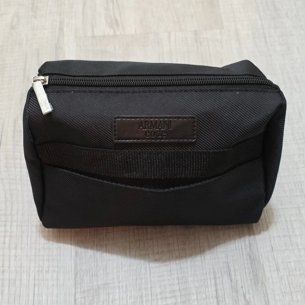 Giorgio Armani Code Black Toiletry Bag Makeup‎ Pouch Travel Case Fragrances